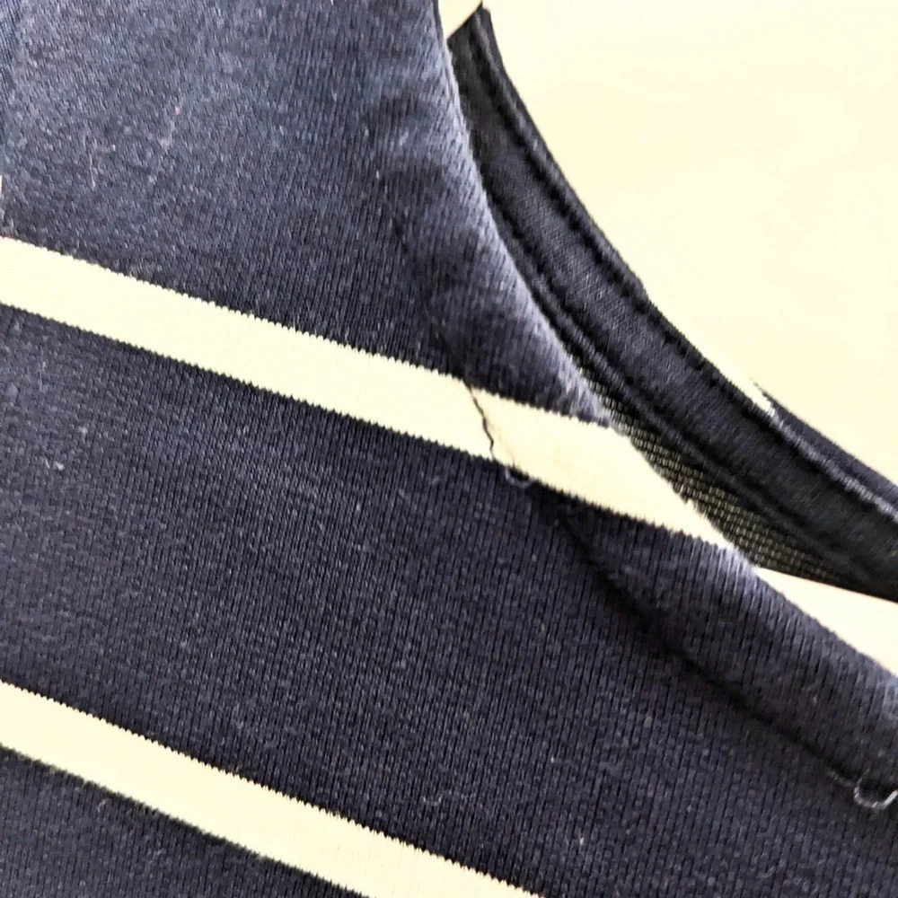 Girls Blue & White Stripe Polo Ralph Lauren Dress